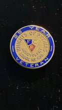 Load image into Gallery viewer, Knights Of Pythias Pin 3 Grams 14kt Gold 25 Year Veteran Masons Fraternal Org
