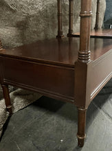 Load image into Gallery viewer, Vintage PAIR of LEXINGTON Mahogany Side / Phone Tables Writing Slide &amp; Drawer!!
