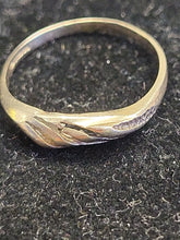 Load image into Gallery viewer, Antique English 1914 9K Gold Croissant Baguette Twist Ring- 1.2 Grams
