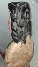 Load image into Gallery viewer, Vintage Unique Mexican Folk Art Mermaid Hand Carved Painted Wood Wall Art 38”
