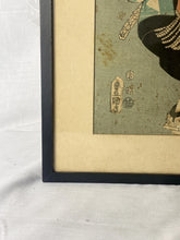 Load image into Gallery viewer, Japanese Vintage Woodblock Print UKIYO-E ca.1840s TOKOYUNI III Samurai Studies C
