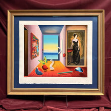 Load image into Gallery viewer, RM2- FERJO ‘Lady in Green’ Lithograph 36x31.5 Framed 98/250 Hand Signed COA
