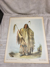 Load image into Gallery viewer, A Minatarre Indian 13.5x15.5" Karl Bodmer Native American Indian Art

