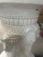 Load image into Gallery viewer, Pair of Vintage White Elephant Ceramic Garden Stool / Planter 21”H 13”D
