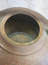 Load image into Gallery viewer, Antique Copper English Tea Kettle Pot Brass Knob Goose Neck (bra1019)
