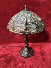 Load image into Gallery viewer, Unique Designed Tiffany Style Dragonfly, Motif Table Lamp Stained Glass
