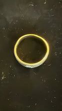 Load image into Gallery viewer, 14k Yellow Gold 4.24g Size 9.75 Starburst Diamond Wedding Band Ring
