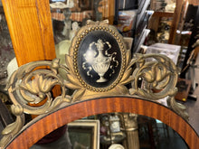 Load image into Gallery viewer, #263 Ornate Art Deco Style Unique Vintage wood Framed Mirror 46“ X 22“
