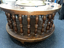 Load image into Gallery viewer, Handmade Vintage Dutch Brazier Round Coffee Table With Brass Bowl Insert!!
