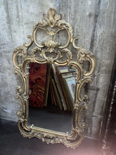 Load image into Gallery viewer, Beautiful large Ornate antique style gold mirror 58“ x 34“
