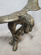 Load image into Gallery viewer, Vintage Large Brass Eagle On A Branch Sculpture Statue
