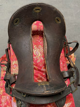 Load image into Gallery viewer, Antique John Clark - Western Saddle W/wood Stirrups 11.5" Seat c. 1870-90
