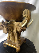 Load image into Gallery viewer, Elephant Grand Decorative Table Centerpiece Serving Bowl
