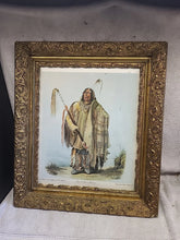 Load image into Gallery viewer, A Minatarre Indian 13.5x15.5" Karl Bodmer Native American Indian Art

