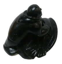 Load image into Gallery viewer, Vintage Inuit Soapstone Hunter &amp; Seal Sculpture, Mathewsie Amidlak 491‑05‑3503
