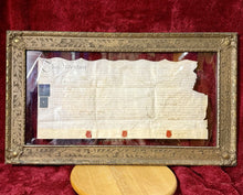 Load image into Gallery viewer, British Indentured Servant Contract 1785 with Wax Seals Shillings &amp; Tax Stamps
