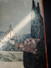 Load image into Gallery viewer, Vintage Florentine Pietra Dura Plaque ‘Il Mosaico di Firenze’ Dual Panel 10x8
