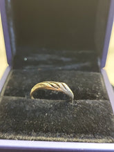 Load image into Gallery viewer, Antique English 1914 9K Gold Croissant Baguette Twist Ring- 1.2 Grams
