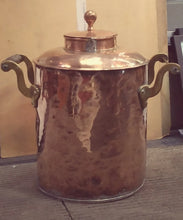 Load image into Gallery viewer, Handmade Antique English Copper Water Dispenser Brass Spigot
