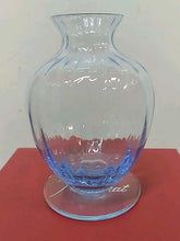 Load image into Gallery viewer, New In Box Baccarat France Blue Aquarelle Crystal Bud Flower Vase 4.5"
