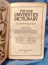 Load image into Gallery viewer, The New Universities Dictionary - Illustrated: 1916 First Edition RARE, Leather
