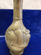 Load image into Gallery viewer, Vtg CHINESE DRAGON BRASS VASE 9.25"
