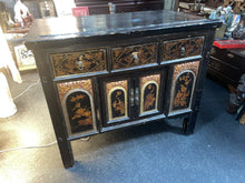 Load image into Gallery viewer, Antique 19th Century Chinese Wood Black Lacquer Storage Cabinet!!!
