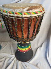Load image into Gallery viewer, African Hand-carved Professional Djembe Drum 19x10 10lbs
