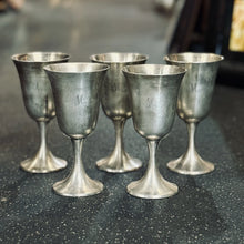 Load image into Gallery viewer, Vintage Gorham Sterling Silver Goblets #272 Set of 5 Monogram “M” 890g

