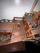 Load image into Gallery viewer, Large Vintage Handcrafted Wooden Chinese Junk Vessel Boat Ship Circa 1950's 50”
