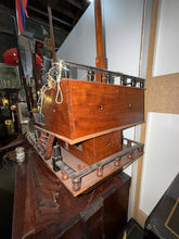 Load image into Gallery viewer, Large Vintage Handcrafted Wooden Chinese Junk Vessel Boat Ship Circa 1950's 50”
