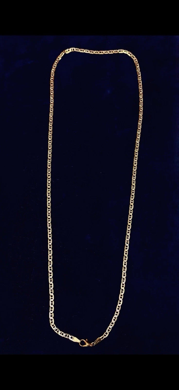 Beautiful Link Chain, 14 Karat Gold Italian Necklace 17”, 15.1grams