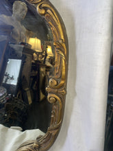 Load image into Gallery viewer, #39 Antique Wood Framed Ornate Gold Beveled Mirror 32“ X 30“
