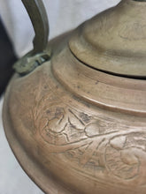 Load image into Gallery viewer, Antique Copper English Tea Kettle Pot Brass Knob Goose Neck (bra1019)
