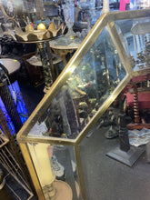 Load image into Gallery viewer, #3 Beautiful Vintage Ornate Gold Beveled Octagon Brass Mirror 43“ X 32“
