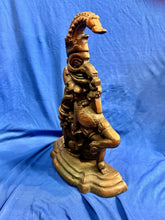 Load image into Gallery viewer, RARE Antique Victorian Brass Mr. Punch Figure Collectibles Door Stop 12” Tall
