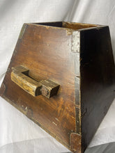 Load image into Gallery viewer, Antique 19th Century Chinese Rice Measurement Basket with Kanji – Pyramid Style!
