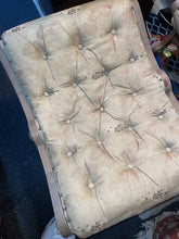 Load image into Gallery viewer, Vintage Comfortable Japanese Silk Obi Chair And Footstool Combination!!!
