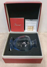 Load image into Gallery viewer, New In Box Baccarat France Blue Aquarelle Crystal Bud Flower Vase 4.5"
