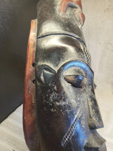 Load image into Gallery viewer, Vtg Hand Carved African Art Tribal Wooden Mask Ghana af1027
