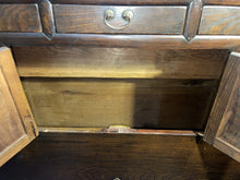 Load image into Gallery viewer, Vintage Elmwood Korean Storage Chest Cabinet With Brass Accents
