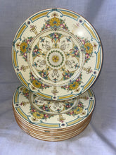 Load image into Gallery viewer, 9 RARE Royal Worcester Edwardian Fruit/Flower Basket Hand Enameled Plates Z249/2
