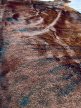 Load image into Gallery viewer, Show Grade Brindle Cowhide Rug 7x5 High Gloss Branded Brazilian Hair on Hide XL
