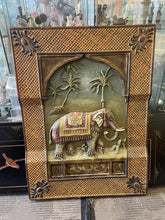 Load image into Gallery viewer, Antique Style Indian 3-D Elephant, wall decor
