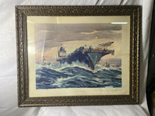 Load image into Gallery viewer, Arthur Beaumont 1965 USS Enterprise CVN-65, Long Beach, Bainbridge ￼signed Print
