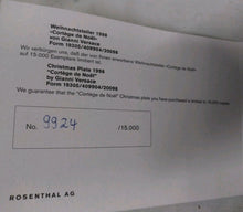 Load image into Gallery viewer, Rosenthal Versace Christmas Plate Cortége de Noel 1998 - 31 cm
