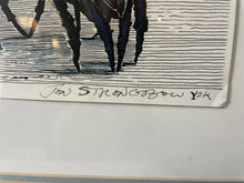 Load image into Gallery viewer, Large Framed Seattle Artist, Jon Strongbow “Dawn Patrol” Signed &amp; Numbered
