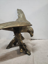 Load image into Gallery viewer, Vintage Large Brass Eagle On A Branch Sculpture Statue
