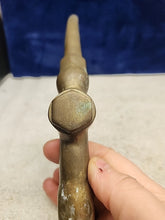 Load image into Gallery viewer, Vintage 1940s Brass Fuel Filler Nozzle Paperweight, Figurine FIG 800-B
