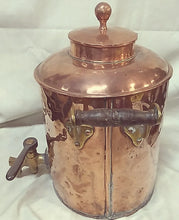 Load image into Gallery viewer, Handmade Antique English Copper Water Dispenser Brass Spigot
